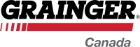 Black and red logo for Grainger.