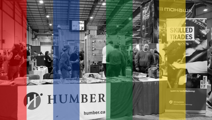 The Humber College booth at a previous OTSC.