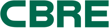Green logo for CBRE.