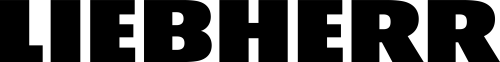 An all black logo which is text that reads 'Liebherr.'