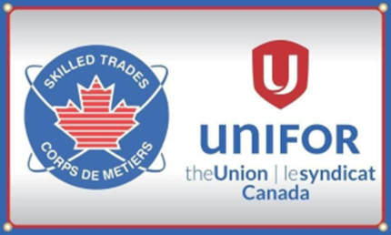 Logo for Unifor.