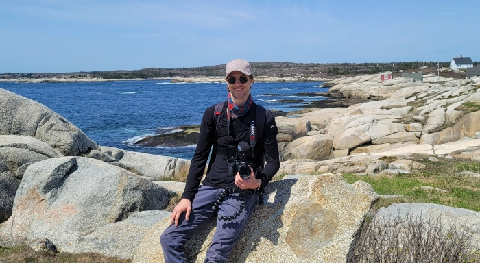 Photo of Jack St. Clair at a beach.