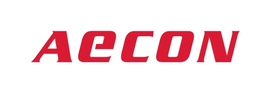 Red logo for Aecon.